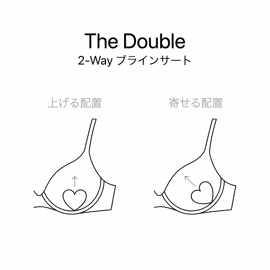【The Double】2 Way Bra Insert
